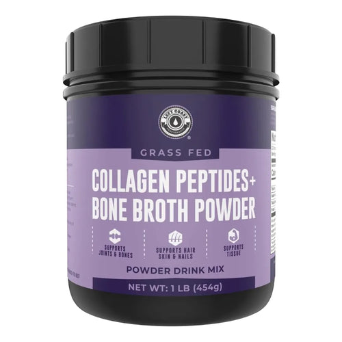 Polvo De Caldo De Huesos Con Colágeno Hidrolizado 454g Salud Articular Y Piel Radiante