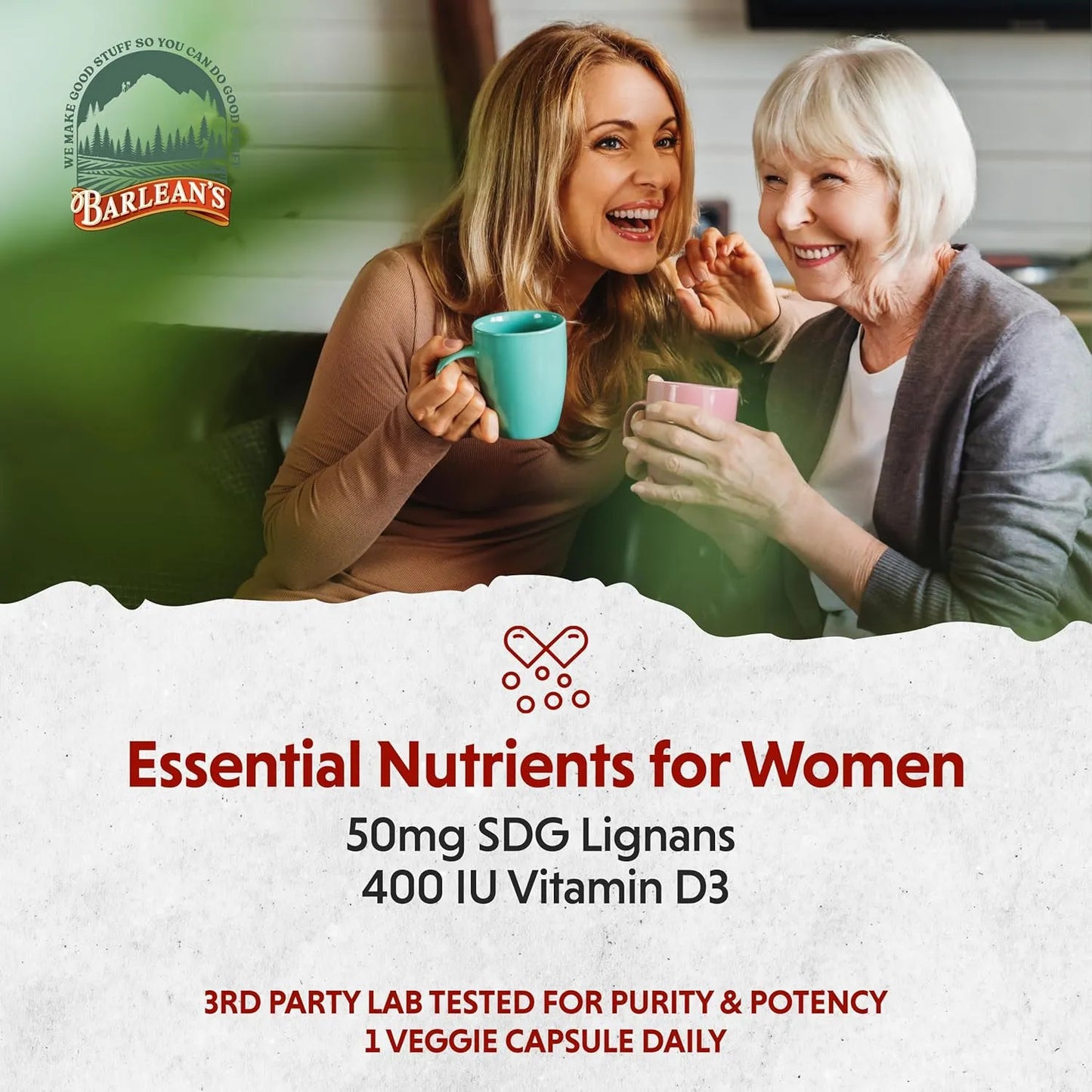 Cápsulas De Extracto De Lignano 50 Mg Brevail Para Salud Mamaria Y Hormonal