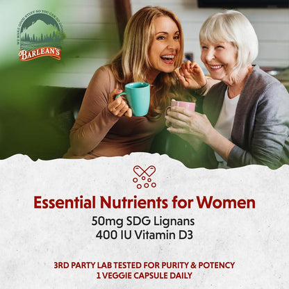 Cápsulas De Extracto De Lignano 50 Mg Brevail Para Salud Mamaria Y Hormonal