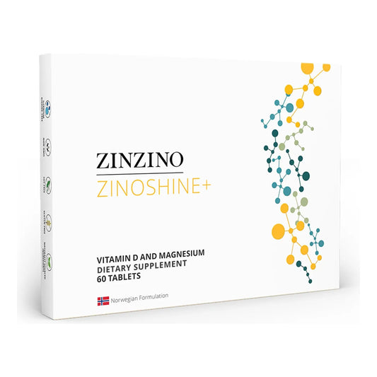 ZinoShine+ Suplemento De Vitamina D3 Y Magnesio Para Energía Y Salud Muscular 60 Tabletas