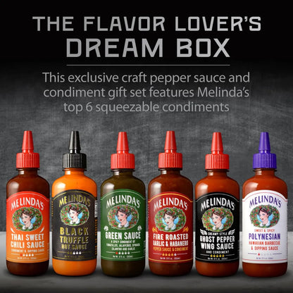 Juego De Regalo Melindas Coleccion A Taste Of Melindas 6 Salsas Picantes Artesanales