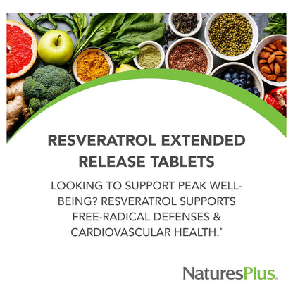 Resveratrol Liberacion Prolongada 125 Mg 60 Tabletas Natural NaturesPlus