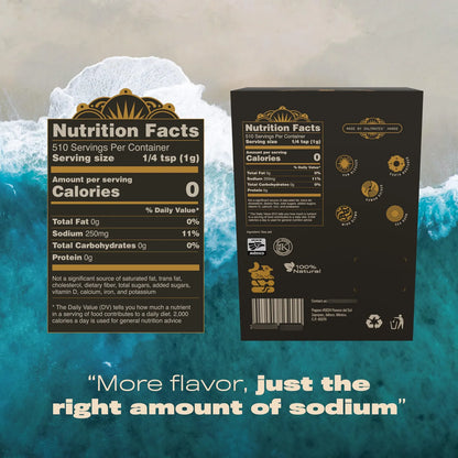Sal De Colima Fleur De Sel 510g Kosher Orgánica Cosechada A Mano
