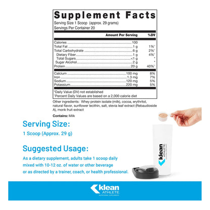 Klean Isolate Aislado De Proteina De Suero Para Musculo Y Recuperacion