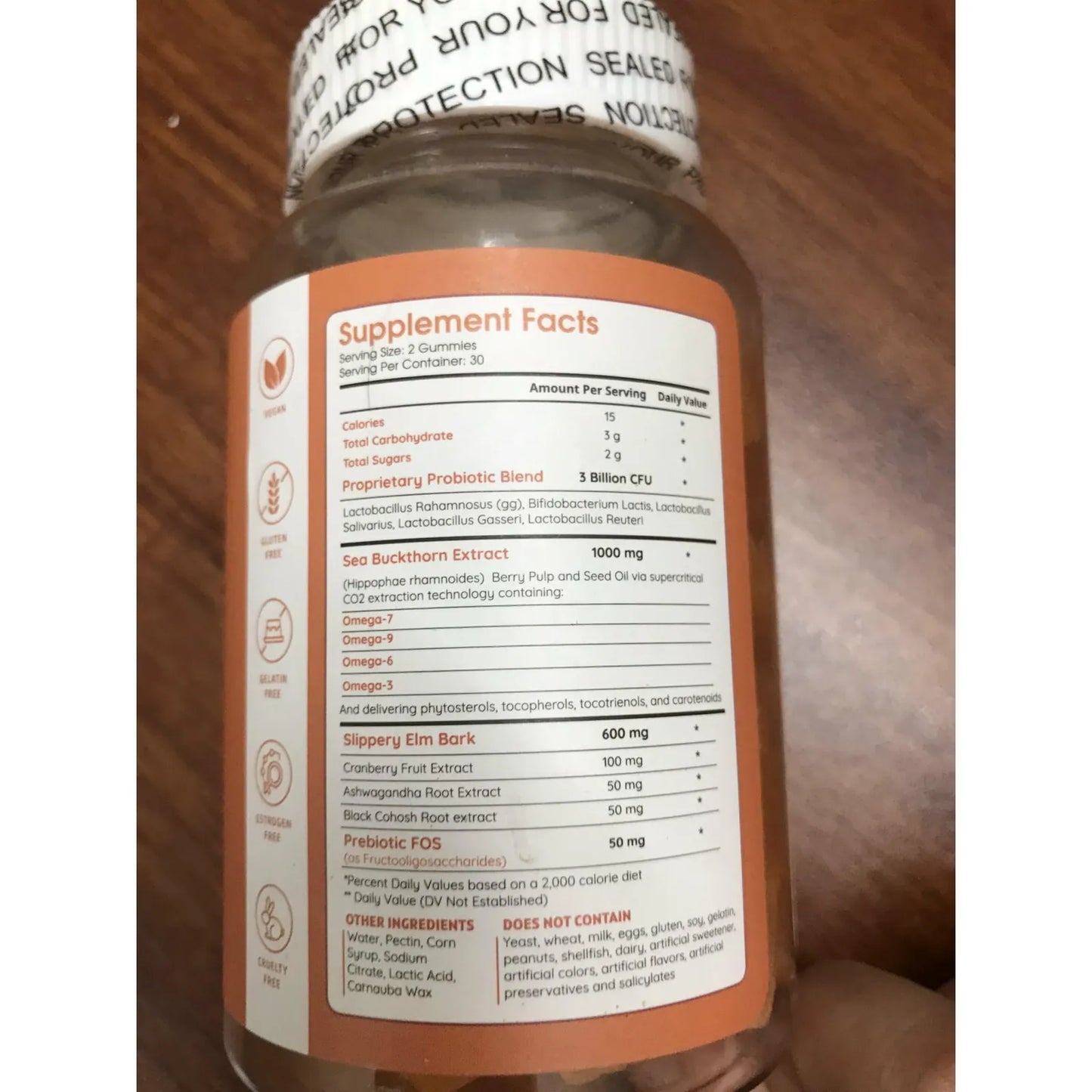 Gomitas Hidratantes Para Menopausia Con Corteza De Olmo Resbaladizo Omega 6 7 9 Probióticos