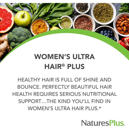 Ultra Hair Plus Para Mujer 60 Tabletas Liberación Sostenida NaturesPlus