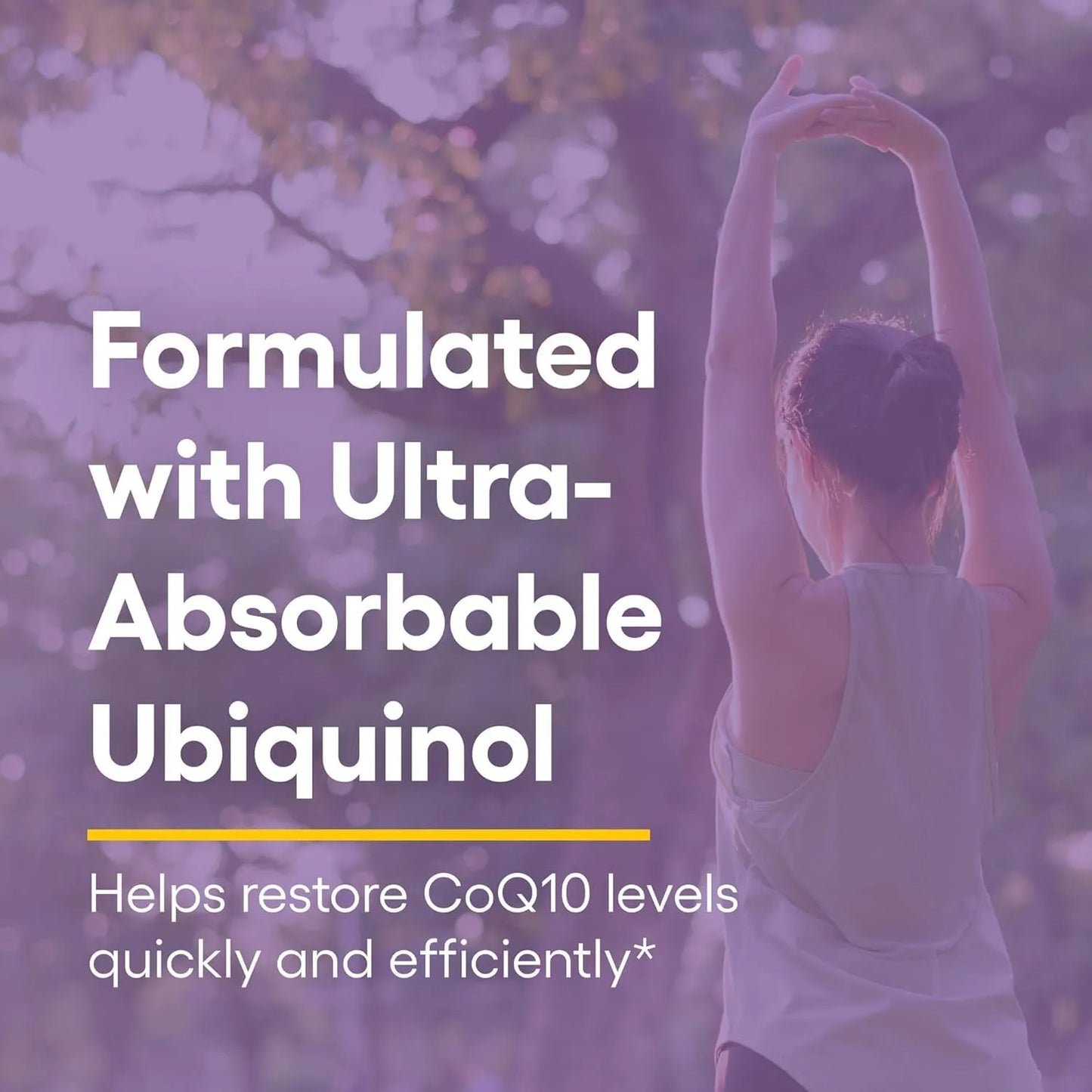Ubiquinol Coq10 100 Mg Suplemento Energía Cardíaca Cognitiva 120 Cápsulas