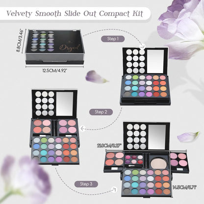 Kit De Maquillaje Portátil Nymph 24 Sombras Colorete Brillo Labios Cepillos