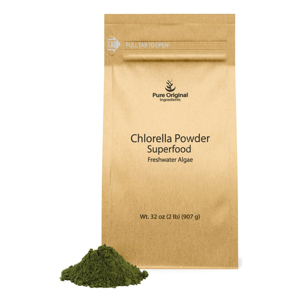 Chlorella En Polvo 2 Lb Superalimento Natural De Algas De Agua Dulce