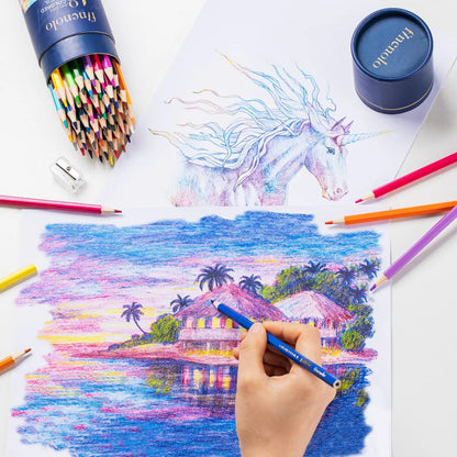 72 Lápices De Colores Profesionales Núcleo Suave Para Artistas Y Niños