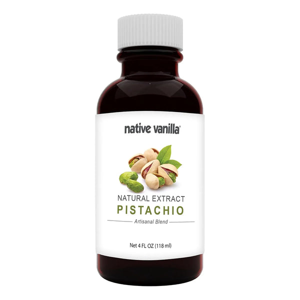 Extracto De Vainilla Sabor Pistacho Native Vanilla 4 Onzas Para Postres Y Bebidas