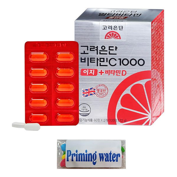 Vitamina C 1000 Mg Coreana 120 Comprimidos Premium Con Vitamina D