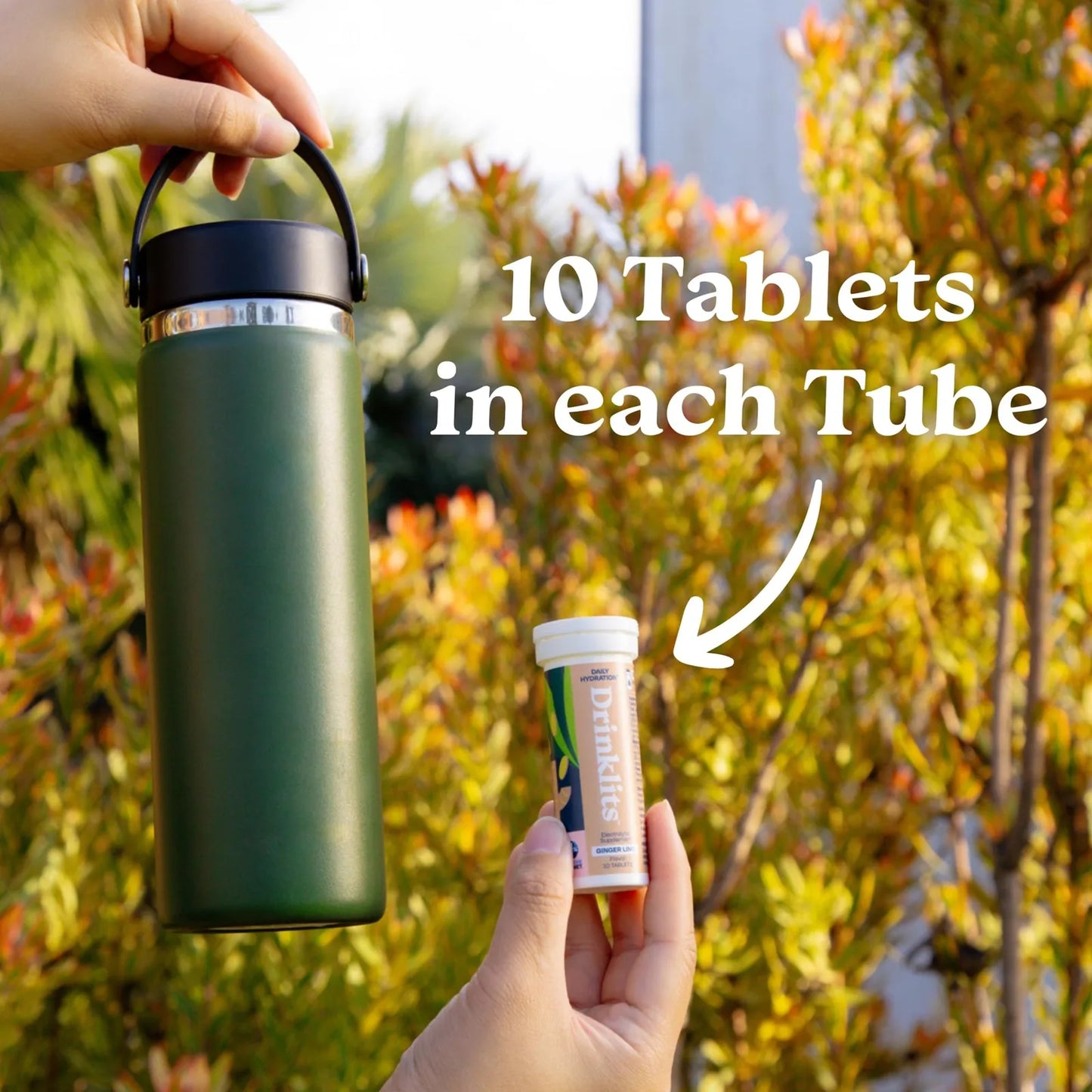 Tabletas Efervescentes De Jengibre Y Lima Drinklits Hidratación Con Electrolitos Y Vitaminas