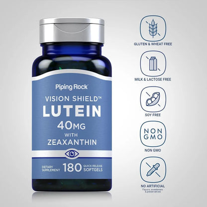 Luteina Y Zeaxantina 40 Mg 180 Capsulas Blandas Para Vision Y Ojos