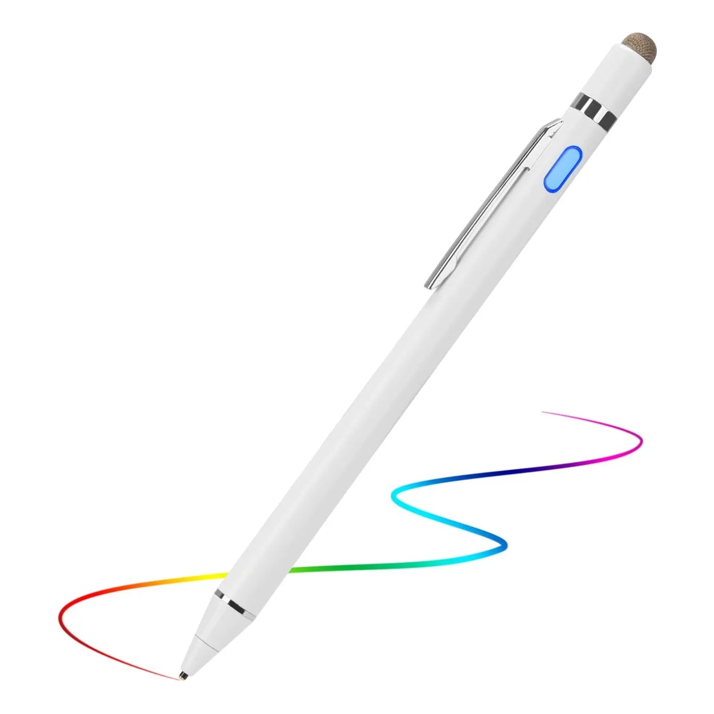 Lápiz Digital Ultrafino Blanco Compatible Con iPad iPhone Samsung Tablet