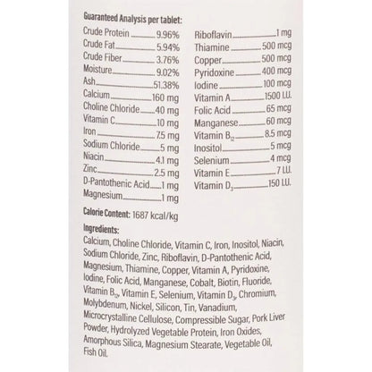 Multivitamínico Diario Para Perros Con Minerales 365 Tabletas Salud Y Energía