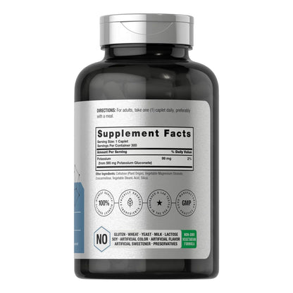 Gluconato De Potasio Quelado 595 Mg 300 Capsulas Suplemento Mineral Premium