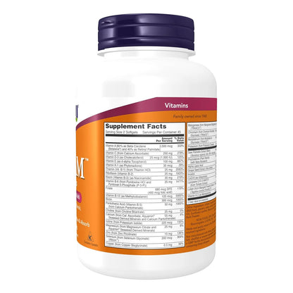 Vitaminas Multiples Para Hombre NOW Adam 90 Capsulas Blandas Energia Y Vitalidad