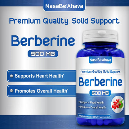 Berberina 500 Mg Suplemento Herbal Apoyo Metabólico Y Inmunológico