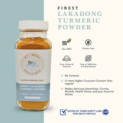Cúrcuma Lakadong En Polvo Alto Contenido De Curcumina 100 Natural