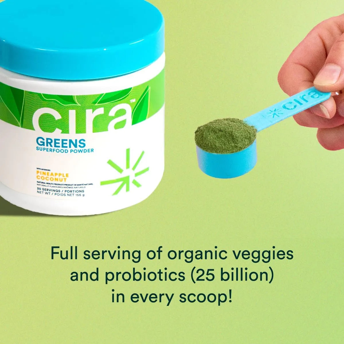 Polvo De Superalimento Espirulina Orgánica Sabor Piña Y Coco 30 Porciones