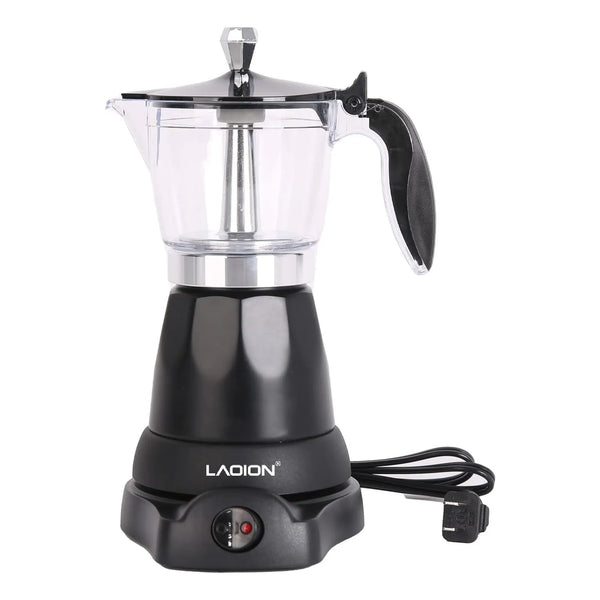 Cafetera Eléctrica Portátil 6 Tazas 300 Ml Base Desmontable Ahorra Tiempo Y Dinero