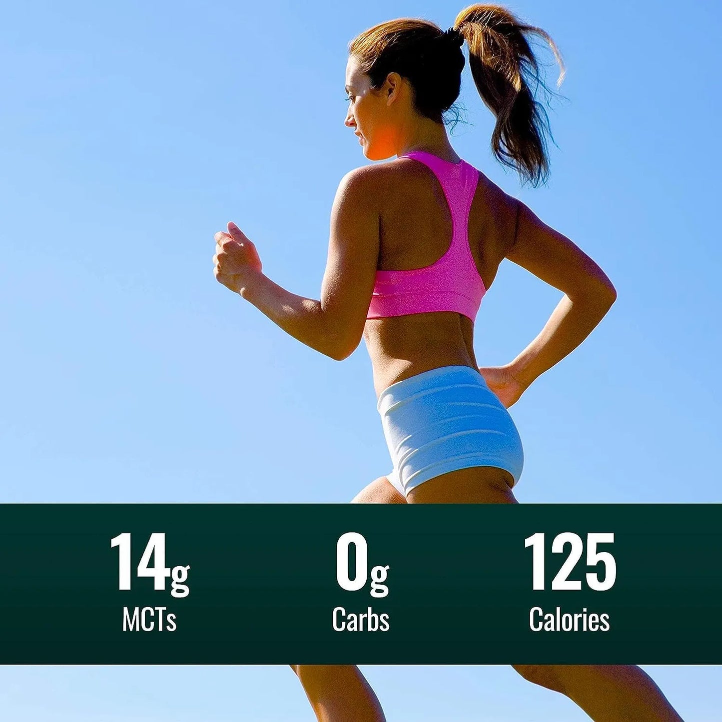 Aceite MCT Orgánico Natural Force Prensado En Frío 946 Ml Energía Keto Y Paleo