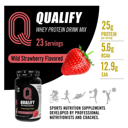 Proteina De Suero Fresa En Polvo Bebida Recuperacion Muscular 25g