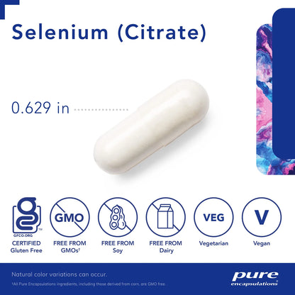 Selenio Citrato Antioxidante Hipoalergenico Soporte Inmunologico 60 Capsulas
