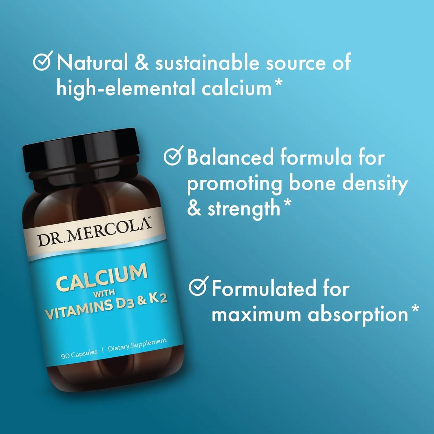 Calcio Con Vitaminas D3 K2 90 Capsulas Dr Mercola Salud Osea Y Cardiovascular