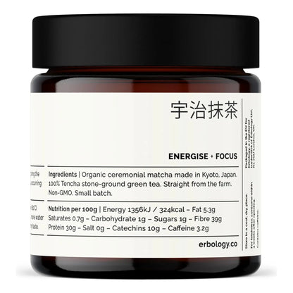 Matcha Orgánico Grado Ceremonial 40 Gramos Tencha Japón Tarr