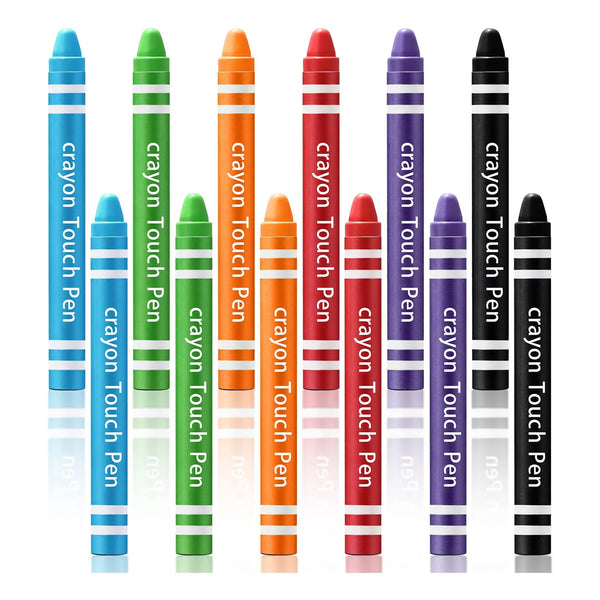 12 Lápices Capacitivos Infantiles Para Tabletas Táctiles Colores Vibrantes Seguros