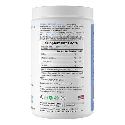Polvo Prebiotico Phgg Goma Guar Hidrolizada 240g 100 Natural Sin Gluten