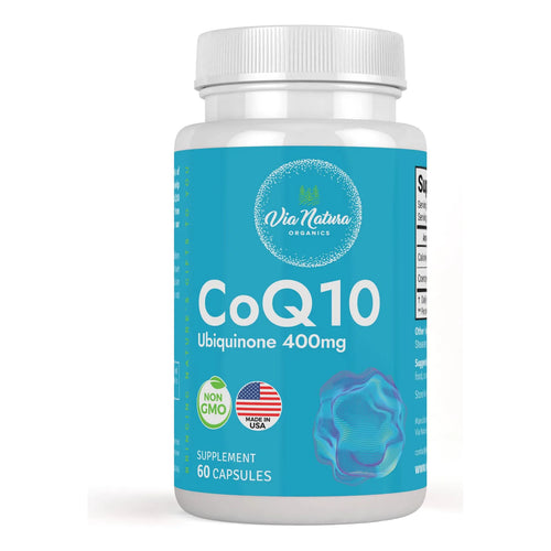 CoQ10 Ubiquinona 400mg 60 Cápsulas Energía Vitalidad Antioxidante