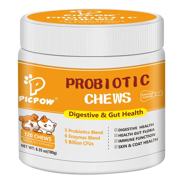 Probióticos Para Perros Con Prebióticos Enzimas Digestivas E Inulina Mejora La Salud Intestinal