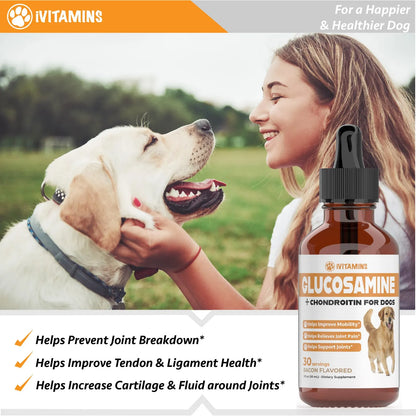 Glucosamina Para Perros Suplemento Articular Líquido Importado EE.UU