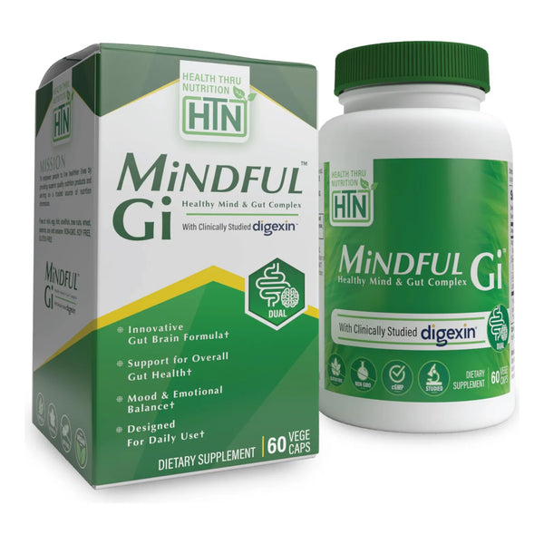 Mindful GI Complejo Mente Intestino Saludable Con Digexina Magnesio L Glutamina Probiótico