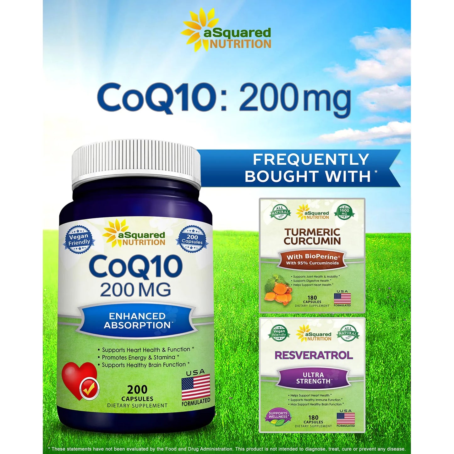 Capsulas De Coq10 200mg Alta Absorcion Antioxidante Energia Y Salud Cardiovascular