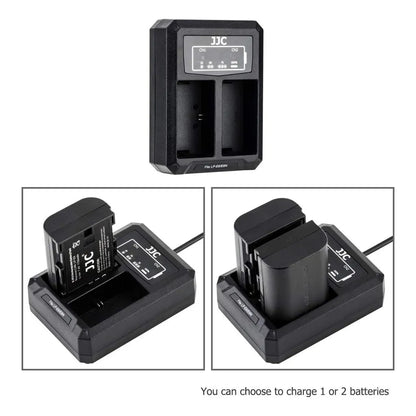 Cargador Usb Doble Ranura Para Baterias Canon Lp E6 Lp E6n Lp E6nh Carga Rapida