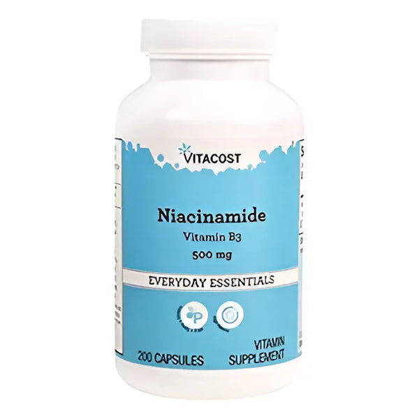 Niacinamida Vitamina B3 500 Mg 200 Capsulas Energia Y Piel Radiante