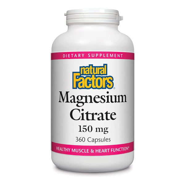 Citrato De Magnesio 150 Mg 360 Capsulas Salud Muscular Y Cardiaco