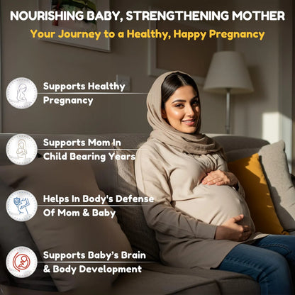 Vitaminas Prenatales Halal Con Dha Y Acido Folico 90 Capsulas Blandas