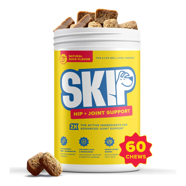 Suplemento Para Cadera Y Articulaciones Para Perros 60 Masticables Con Glucosamina Y Condroitina