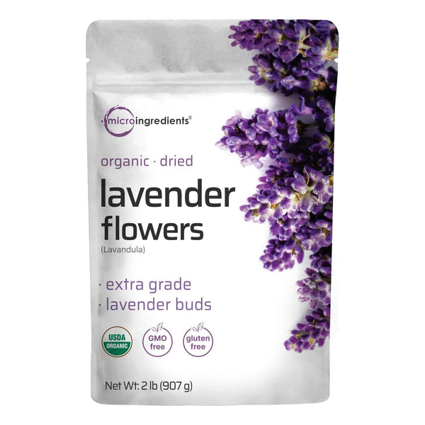 Flores De Lavanda Secas Orgánicas 907 Gramos Para Té Y Fragancia