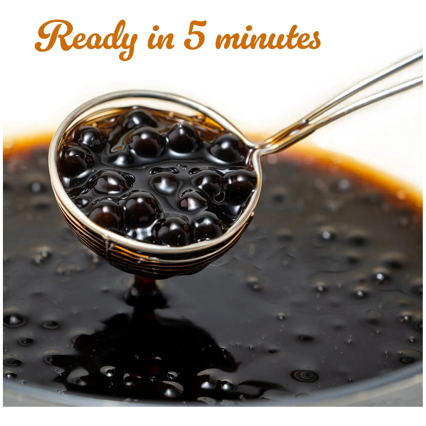 Perlas De Tapioca Negras Premium 400 G Para Postres Y Bebidas
