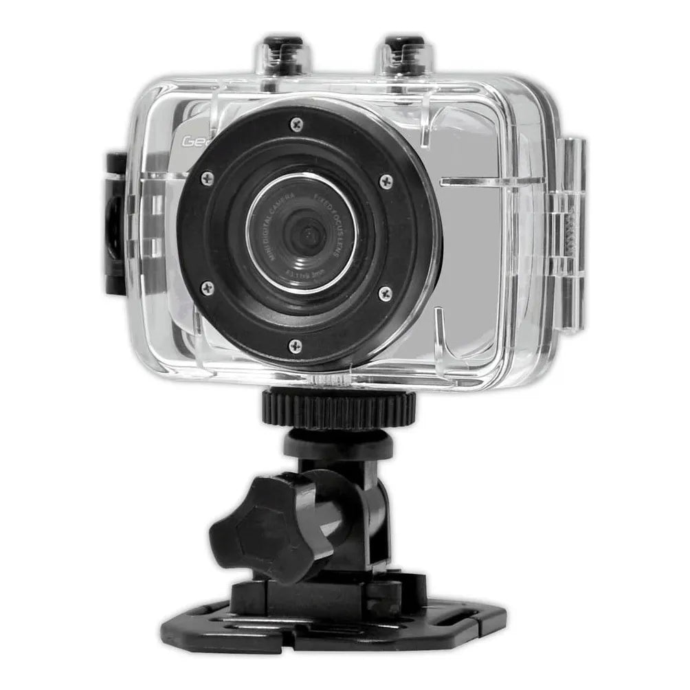 Camara De Accion Gear Pro Full HD 1080p Pantalla Tactil Impermeable Soportes Incluidos
