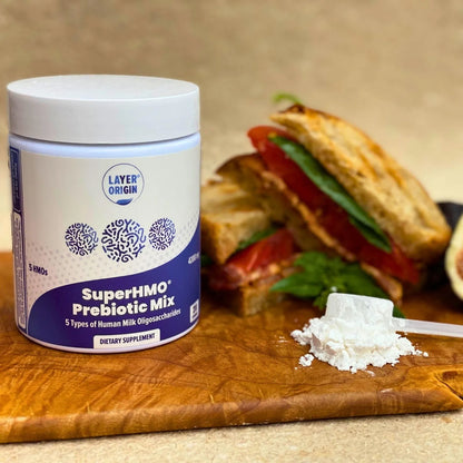 Mezcla Prebiótica SuperHMO Con 5 HMO Para Salud Intestinal Y Digestión Polvo 28 Porciones
