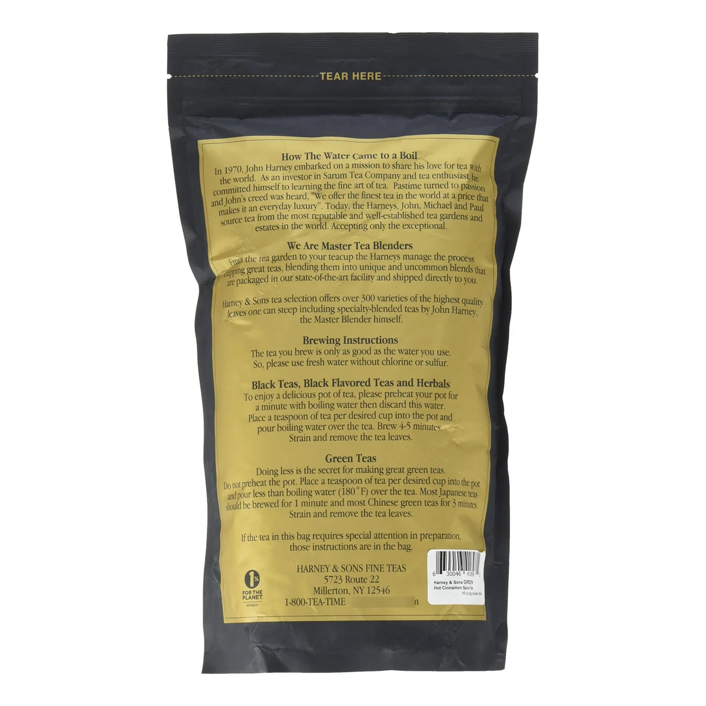 Té Verde De Canela Picante Harney And Sons 16 Onzas Hojas Sueltas