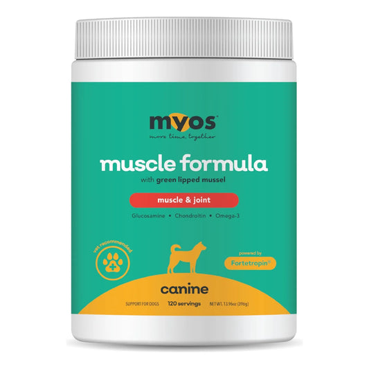 MYOS Músculo Y Articulación Fortetropina Con Mejillón Labial Verde 13.97 Oz Para Perros