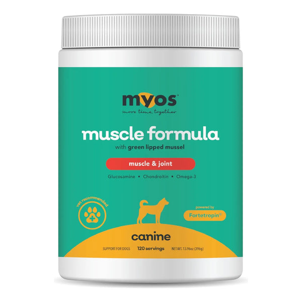 MYOS Músculo Y Articulación Fortetropina Con Mejillón Labial Verde 13.97 Oz Para Perros